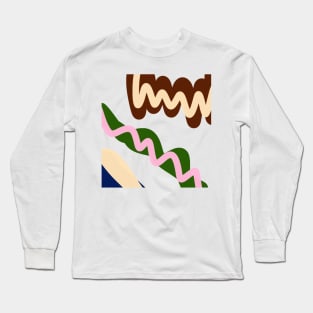 Colorful watercolor abstract texture Long Sleeve T-Shirt